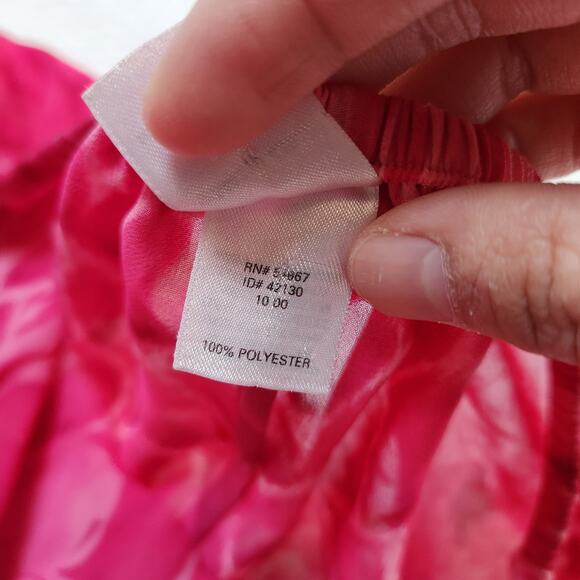 Pink Flowy Lightweight Floral Patterned Wide Leg Summer Pants - Picture 6 of 7